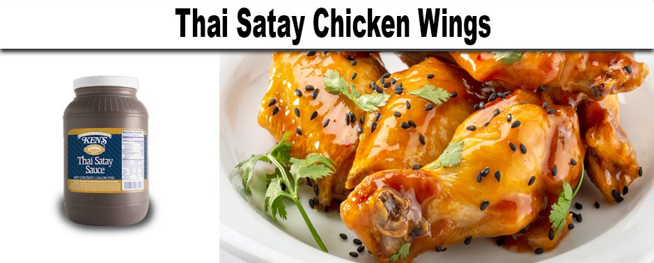 chicken-wings Thai Satay Chicken Wings