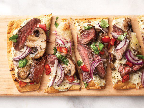 Mediterranean Steak Flatbread