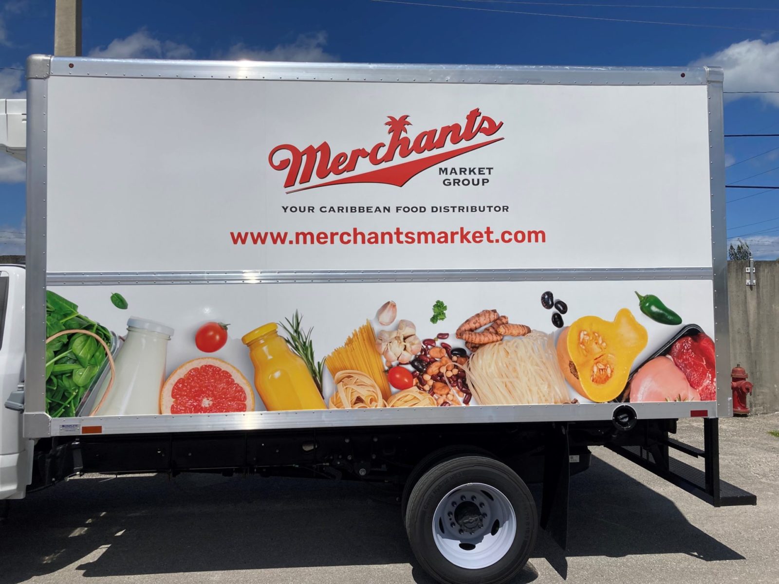 Van and 14 foot Truck at Merchants Market